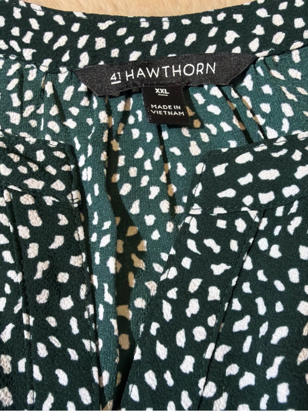 41 Hawthorn Teal Dot-Print Blouse - Picture 2 of 5